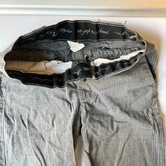 VF Jeanswear Women’s Denim Straight Jeans size 14 Petite, Gray Stripes - Picture 8 of 10